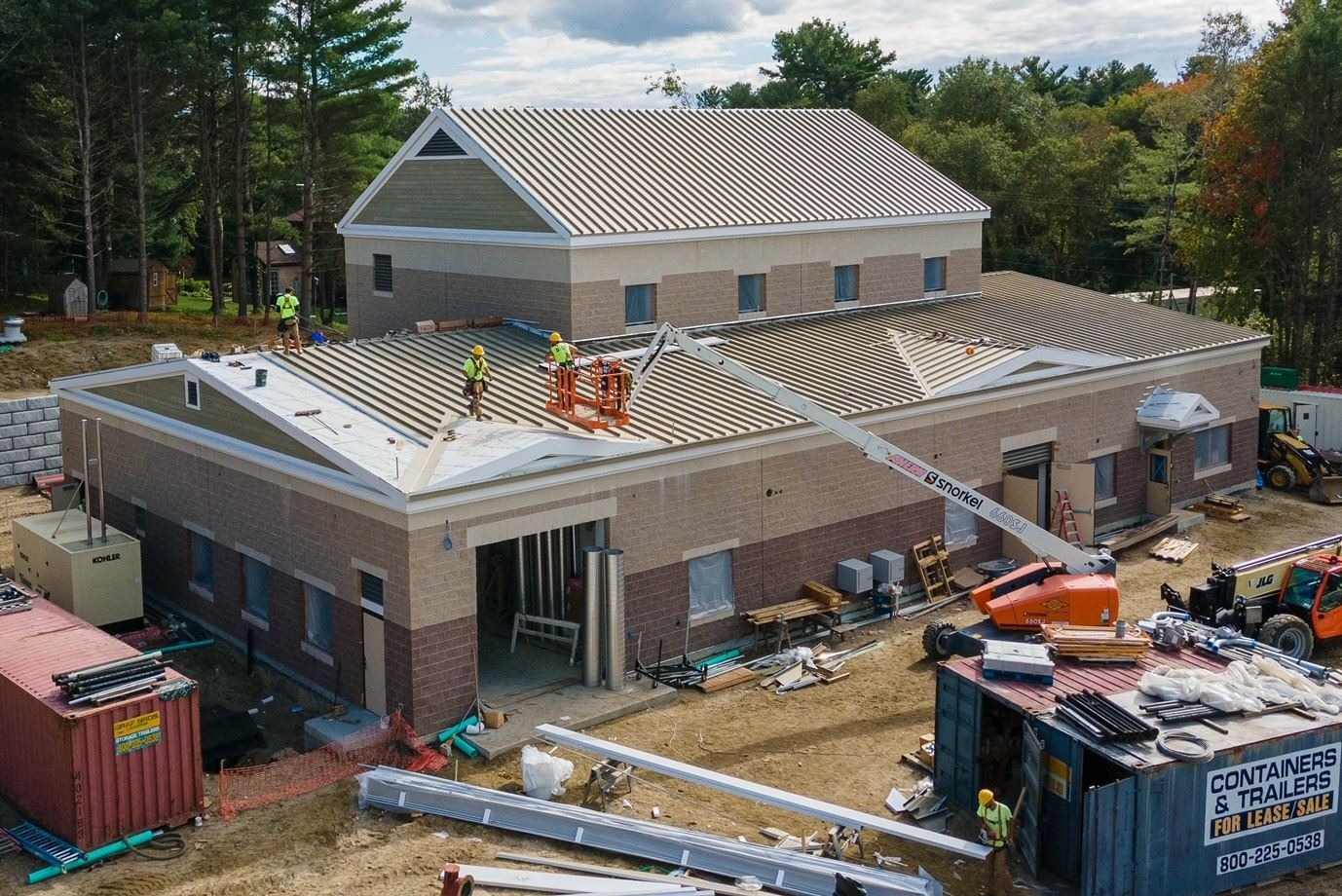 Installation of the Standing Seam Metal Roof